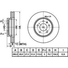 MGA 50195 Fren Diski On 96625948 (2 Adet Fiyatıdır)
