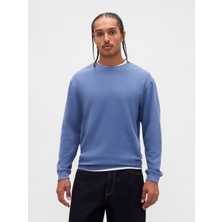 Gap Erkek Açık Mavi Waffle Crew T-Shirt