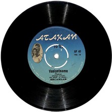 Ercanlar - Vasiyetname  Karı Koca Kavgası Plak (107)  PLK20626