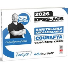 Edu Kariyer 2026 Kpss Meb-Ags 35 Günde Haritalarla Kodlamalarla Coğrafyanın Kodları Video Ders Notları Kitabı - Yunus Turan Edu Kariyer
