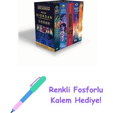 Bloomsbury Read Riordan: Five-Book First-In-Series Paperback Box Set + Fosforlu Kalem Hediye
