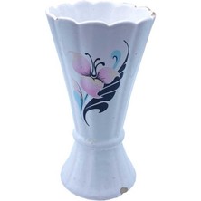 Çiçek Desenli Porselen Vazo AOB1640