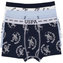 U.S. Polo Assn. Erkek Çocuk 3'lü Boxer Takım 50319392-VR033