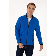 U.S. Polo Assn. Erkek Regular Fit Saks Polar Örme Hırka 50313779-VR032