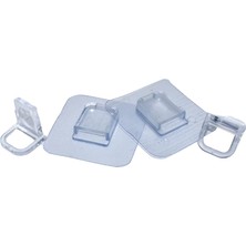 Timion 4 Parça Raf Ayak Aparatı Şeffaf Pvc Yapışkanlı (5148)