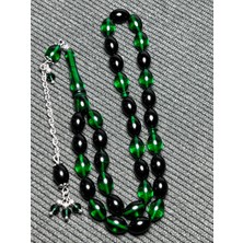 Sıkma Kapsül Model Kehribar 925 Ayar Gümüş Tesbih