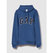 Gap Erkek Mavi Gap Logo Relaxed Fleece Sweatshirt