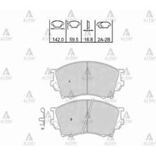 Maher FREN BALATA B-2500 1996-2000 4104 ÖN 1U1C3328Z