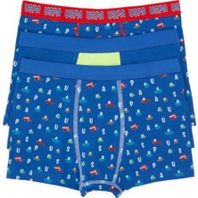 U.S. Polo Assn. Erkek Çocuk 3'lü Boxer Takım 50319394-VR028