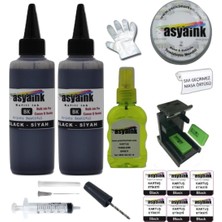 Asyaink Canon MG4150/MG4255 Uyumlu Siyah Kartuş Dolum Seti PG540