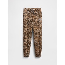 Gap Kız Çocuk Kahverengi Relaxed Gap Logo Jogger Eşofman Altı