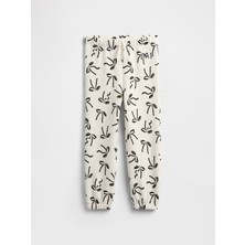 Gap Kız Bebek Kırık Beyaz Relaxed Gap Logo Pull-On Jogger Eşofman Altı