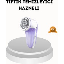 Taşınabilir Şarjlı Tiftik Toplayıcı - Çıkarılabilir Hazneli, Anti-Statik Fırçalı