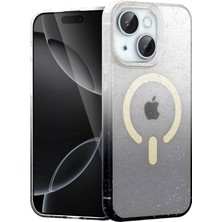 Lvsqvr Newface Apple Iphone 15 Plus Pummel Shiny Magsafe Kapak - Siyah