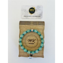 Mk Tasarım Gerçek Aventurin - Turkuaz Taşı Bileklik MK.020.002