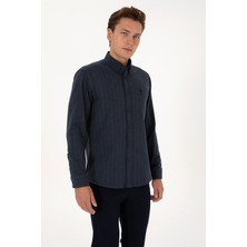 U.S. Polo Assn. Erkek Lacivert Uzun Kollu Gömlek 50316559-VR033