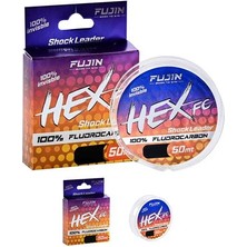Fujin Hex FC Leader 50MT Misina 0,20 mm Kalınlık 2,5 kg Çekeri Aşınmaya Dirençli