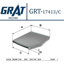 Grat 17413C Polen Filtresi (Karbonlu) BK2119G244AA