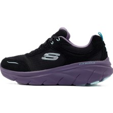 Skechers D'lux Walker 2.0-Autumn Memory Foam Leather Womens Walking Shoes Hakiki Deri Hafızalı Taban Kadın Yürüyüş Ayakkabısı Siyah