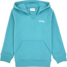 U.S. Polo Assn. Erkek Çocuk Mint Kapüşonlu Basic Sweatshirt 50313808-VR152