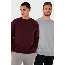 Buratti Regular Fit Bisiklet Yaka Şardonlu 2'li Paket Sweat Erkek Sweat 5905255S2