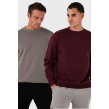 Buratti Regular Fit Bisiklet Yaka Şardonlu 2'li Paket Sweat Erkek Sweat 5905255S2