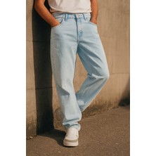 Cedy Denim Baggy Fit Jean Leon Yüksek Bel Bol Kesim Kot Pantolon C352