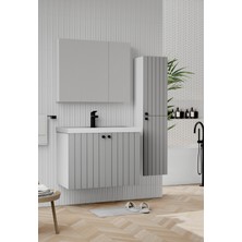 Wons Paris 80 cm Kül Gri Banyo Dolabı