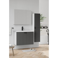 Wons Paris 80 Antrasit Banyo Dolabı