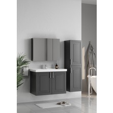 Wons Londra 80 cm Antrasit Banyo Dolabı