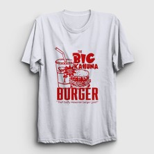 Presmono Unisex Beyaz Big Kahuna Burger Pulp Fiction T-Shirt