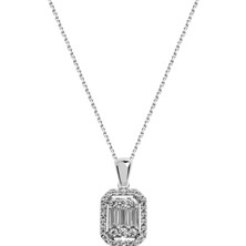 Keops Pırlanta 0.47 Karat  Baget Pırlanta Kolye