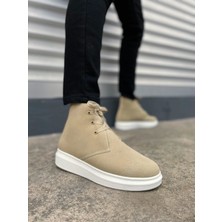 Ebrus Trend JET-207 Oslo Bağcıklı Ortopedik Taban Süet Erkek Spor Bot SBT - Krem