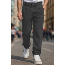 Cedy Denim Erkek Pileli Yüksek Bel Bol Kesim Baggy Loose Fit Jean PANTOLON-C354