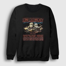 Presmono Unisex Siyah Anger Management Tour Limp Bizkit Sweatshirt