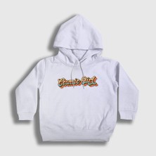 Presmono Unisex Çocuk Beyaz Cosmic Girl Jamiroquai Kapüşonlu Sweatshirt