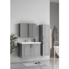 Wons Londra 80 cm Kül Gri Banyo Dolabı
