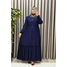 Elmas Tesettür Kadın Tesettür Giyim Büyük Beden Iki Katlı Ferace