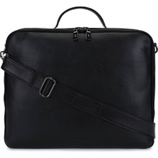 Bruno Rossi Bag Erkek Hakiki Deri Siyah Evrak Çantası 1048 330G Erk Cnt SK25-26 Nero