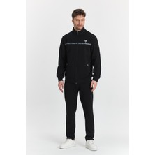 Marco Ferry Erkek Pamuklu Tam Fermuarlı Eşofman Takımı Siyah 201462-S