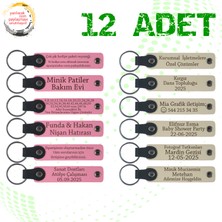 Miawiki Pembe & S Kahve, 12’li Set, Kişiye Özgü Yazılı Deri Hatıra, Kurumsal Seminer Katılımcılarına Armağan