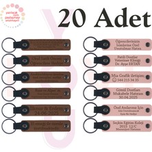 Miawiki A Kahve & Yavru Ağzı, Müzik Atölyesi Katılımcılarına Hatıra 20’li Set, Kişiye Özel Yazılı Anahtarlık