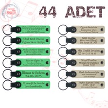 Miawiki F Yeşili & S Kahve, Pastane Müşterilerine Teşekkür Sürprizi, 44’li Set, Tarih ve Isimli Hediyelik