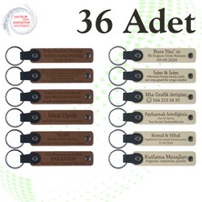 Miawiki A Kahve & Sütlü Kahve, Yüzme Takımına Motivasyon Hediyesi, 36’lı Set, Isim Yazılabilir Anahtarlık