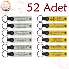 Miawiki Beyaz & Sarı, Aile Tatillerine Özel Anı, 52’li Set, Kişiselleştirilebilir Deri Hatıra