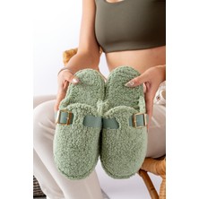 Kadın Ev Terliği Kemer Geçmeli Şık Giyim Hediyelik Çeyiz Bohça Misafir Terliği