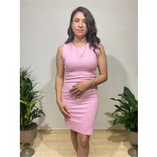 Elbise Fitilli - Pembe - M