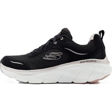 Skechers D'lux Walker 2.0 Gradient Glam Memory Foam Leather Womens Sneaker Hafızalı Taban Hakiki Deri Kadın Günlük Spor Ayakkabı Siyah