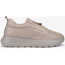 Valmenti Kadın Hakiki Deri Vizon Sneakers & Spor Ayakkabı 1107 522 Bn Ayk SK25-26 Vızon