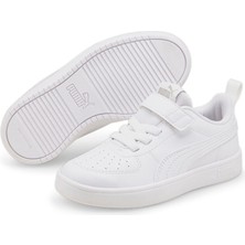 Puma Rickie Ac+ Ps-White-Glacier Gray Çocuk Ayakkabı-Beyaz